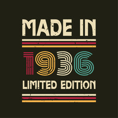Made in limited edition tshirt design