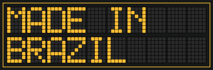 Made in Brazil graphic and label.