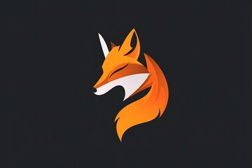 A logo depicting a minimalist fox, embodying cleverness and adaptability