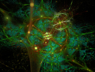 Imaginatory fractal abstract background Image