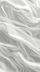 illustration of bright white fabric material in wavy layers of abstract background with dark shadows