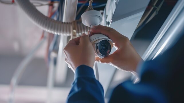 Installation process of a wireless IP CCTV camera