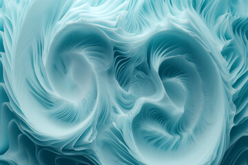 Obraz premium Aqua Marine Paper Waves Texture