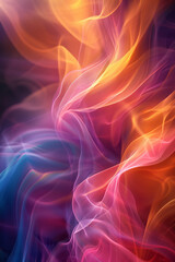 Fototapeta premium An abstract design featuring waves of color that pulse and flow like visual soundwaves,