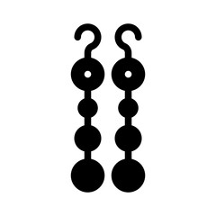 earrings glyph icon