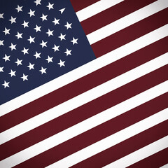  American flag on independence day