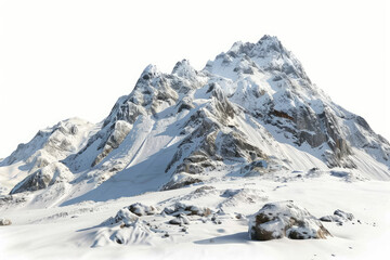 Obraz premium Snowy mountains, rocks and peaks
