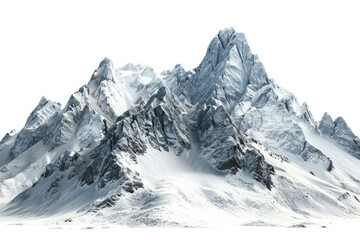 Obraz premium Snowy mountains, rocks and peaks