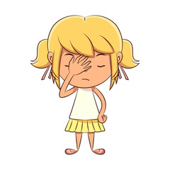girl facepalm