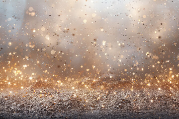 gold glitters are a symbol of the new year