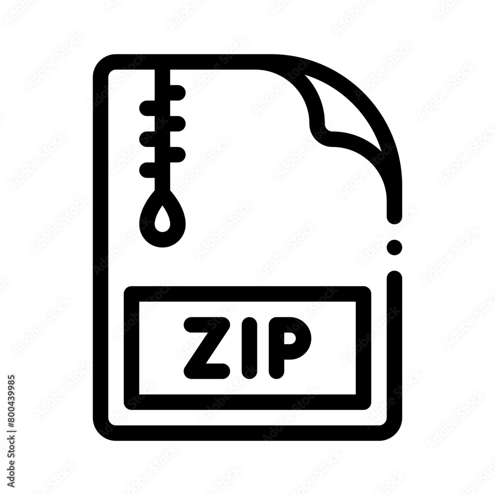 Poster zip line icon