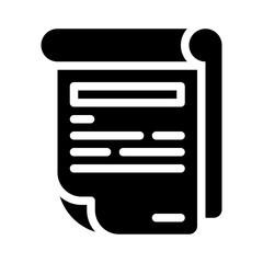 notepad glyph icon