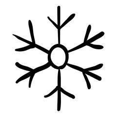 Snowflake - Hand Drawn Doodle Icon