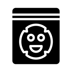 facial mask glyph icon