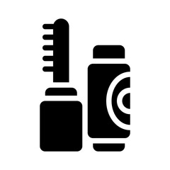 eyebrow gel glyph icon