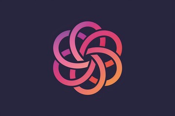 A logo with a series of interlocking circles, signifying unity and wholeness