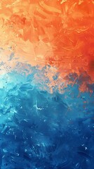 Relaxing Gradient: Clear Blue and Orange Blend for Elegant Ambiance