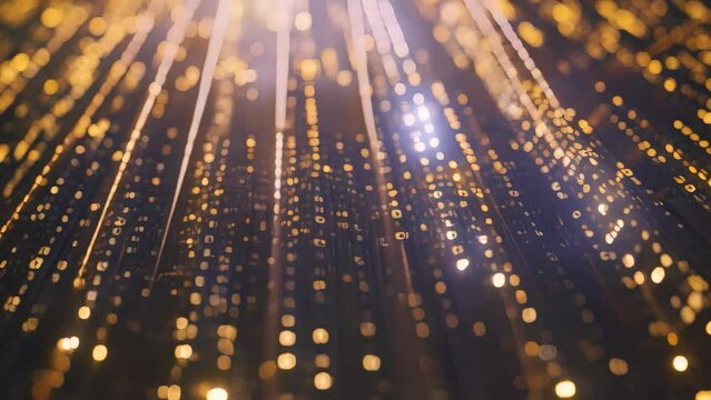 A captivating close up shot that showcases the intensity of a yellow and black background, A binary code pattern with metallic sheen