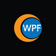 WPF Letter Initial Logo Design Template Vector Illustration