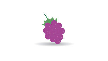 Purple Grape cute cartoon, suitable for coloring book