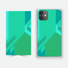Mobile and smartphone cover and cage design with multiple color and design against white background 