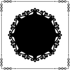 ornate abstract silhouette