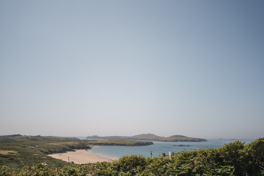 View of Whitesands Bay and Ramsay Island in Pembrokeshire