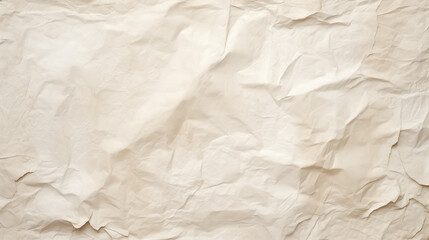 Fototapeta premium Crumpled Solitude: A Monochromatic Display of a Crumpled Piece of White Paper, Highlighting Soft Shadows and Textured Creases, Ideal for Minimalistic Art Projects or Textured Backgrounds