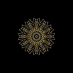 The Gold Mandala Wedding Iinvitation Card