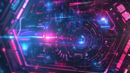 Naklejka premium hi tech digital login abstract background 