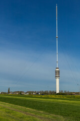 Obraz premium Gerbrandytoren, known as the Zendmast Lopik in IJsselstein