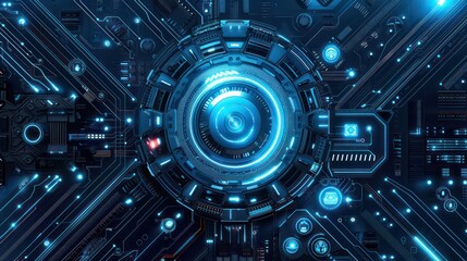 hi tech digital login abstract background 