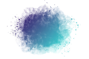 abstract watercolor stain isolated from background