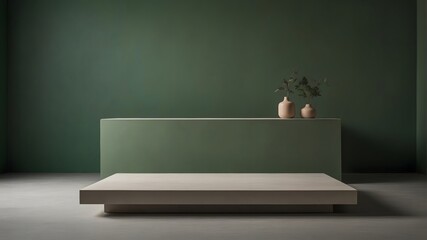 An empty product podium, product photography, 