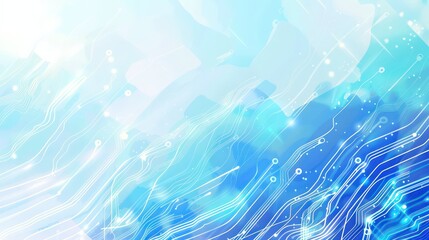Obraz premium abstract tech background with circuit diagram graphics in blue tones