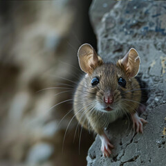 Mice animal pet white & brown