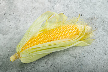 Raw sweet ripe yellow Corn
