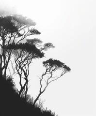 Trees on a Hill