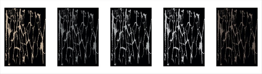 Abstract grunge background vector illustration. Crack texture collection.