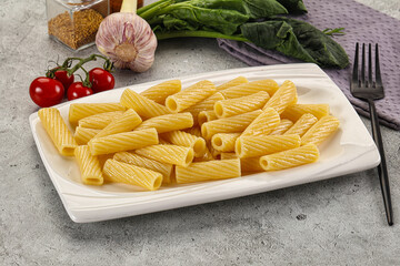 Italian cuisine - cooked pasta tortiglioni