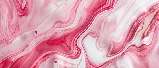 Textura de mármore rosa e branco - Papel de parede