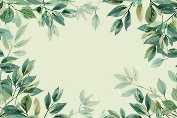 foliage seamless pattern design on a light background 