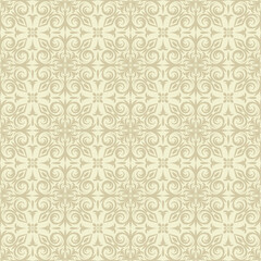 Damask seamless pattern. Vector classical luxury old fashioned ornament, royal victorian texture for wallpapers, textile, wrapping.