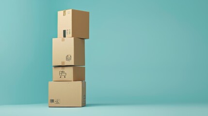 A Stack of Cardboard Boxes