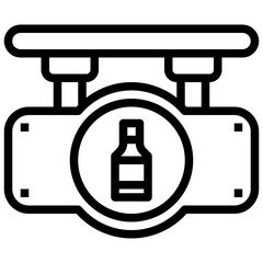 Obraz premium Signage,circle,signboard,bar,rounded,restaurant,Beer,botton.svg