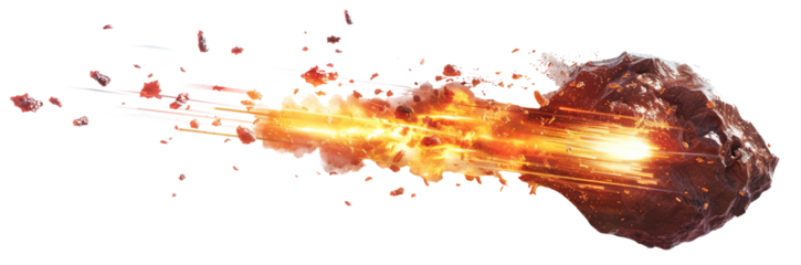 Flying meteor cut out