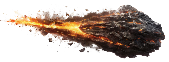 Flying meteor cut out