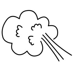 Hand Drawn Doodle Fart 