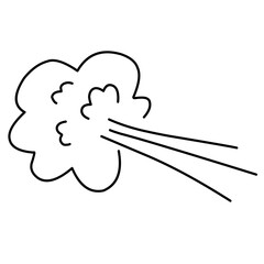 Hand Drawn Doodle Fart 