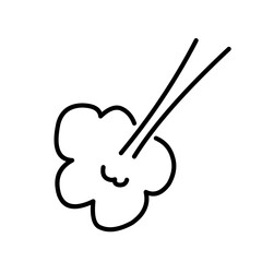 Hand Drawn Doodle Fart 